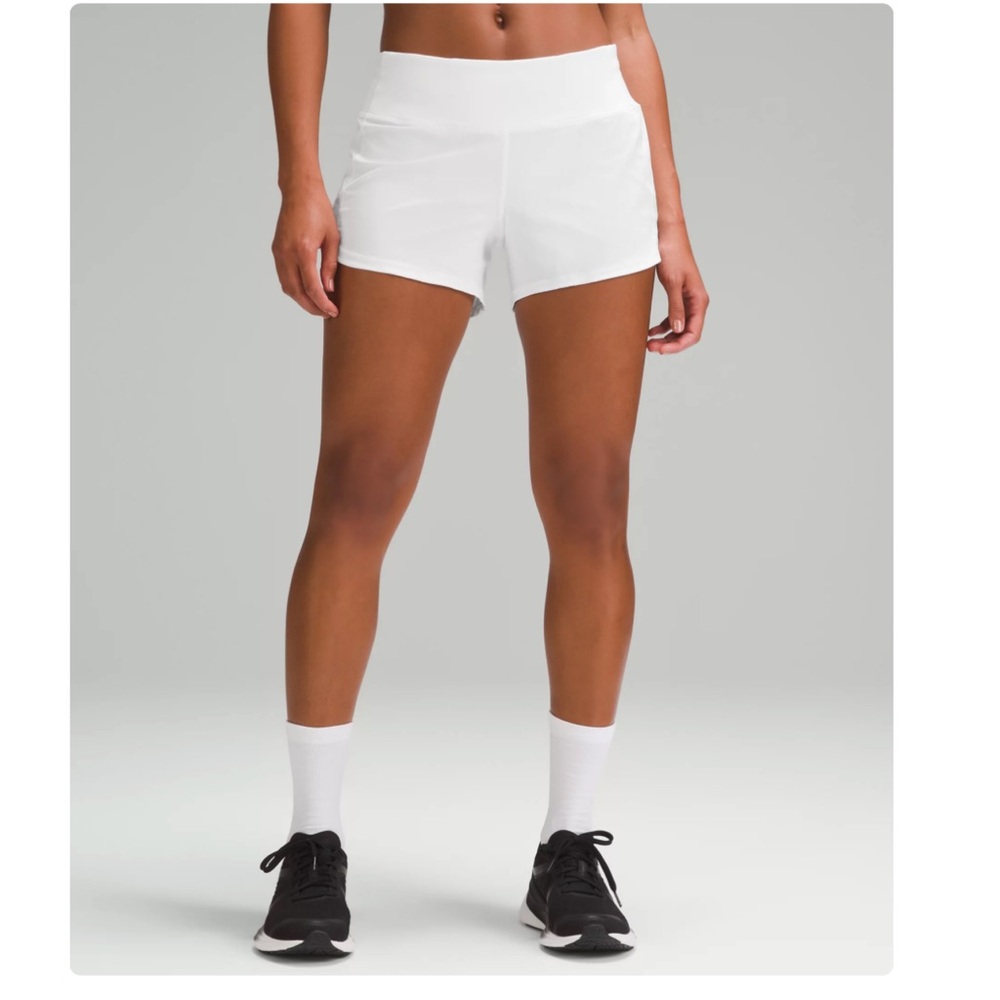 Speed Up Mid-Rise Lined Short 4" (Lululemon)